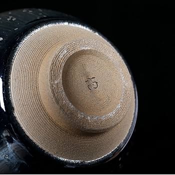 Amazon｜曜変 天目 抹茶碗 油滴ブルー釉茶碗 茶碗 油滴 茶碗
